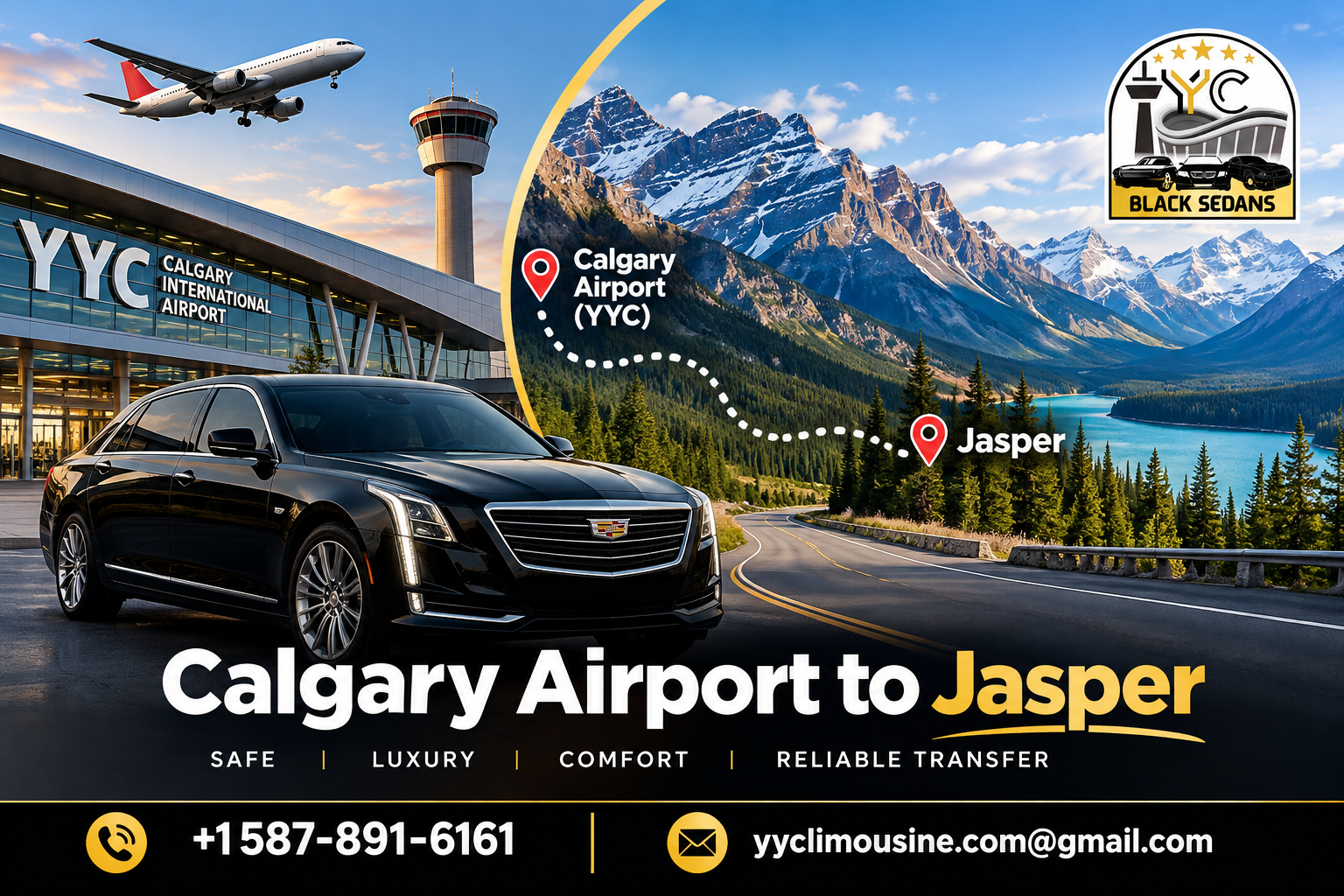Calgary Airport to Jasper