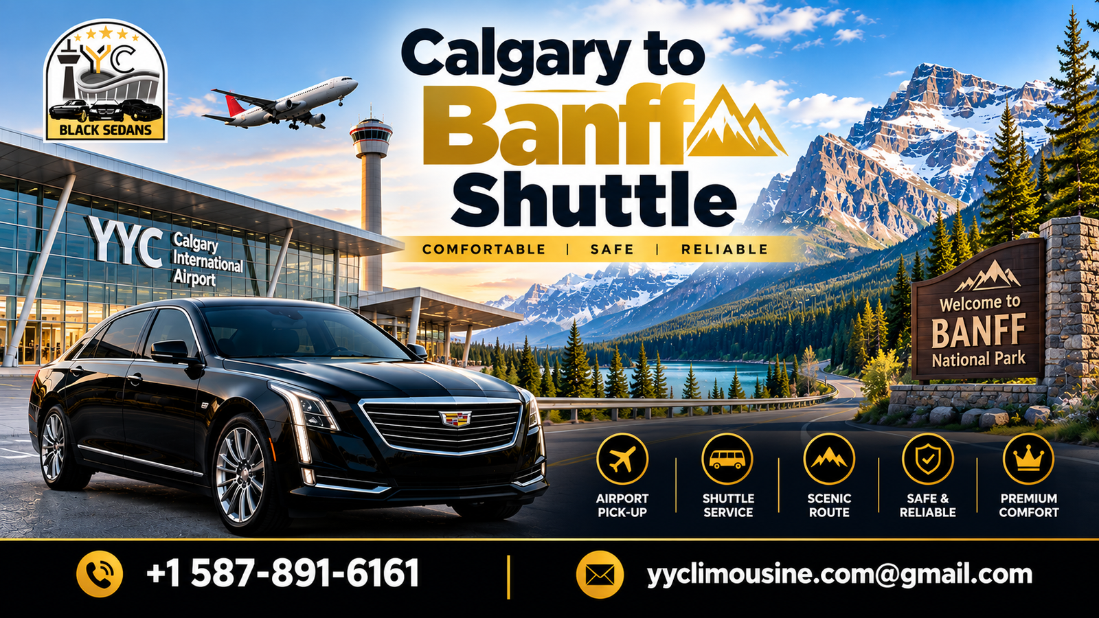 Calgary to Banff shuttle